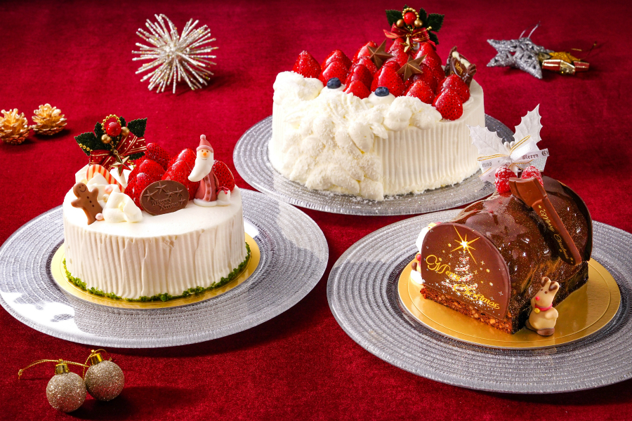 苺のクリスマスショートにクリスマスノエル！ホテル日航大阪のクリスマスケーキ予約スタート！