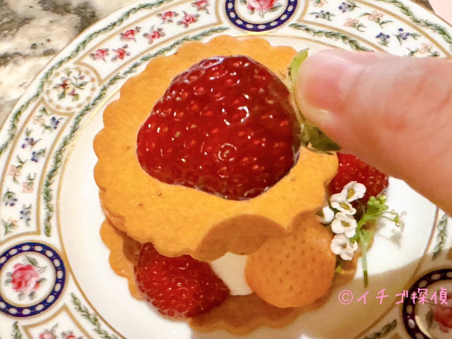 \実食/「白いちごとあまおうのパフェ」ホテル インターコンチネンタル 東京ベイのラウンジにて