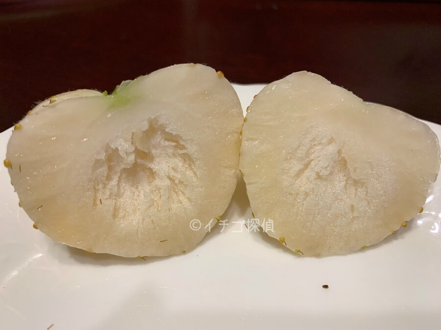 新品種の白いちご【真珠姫】奈良いちごラボが育成したトロピカルな香りの苺！ほんのり黄色いイチゴも！